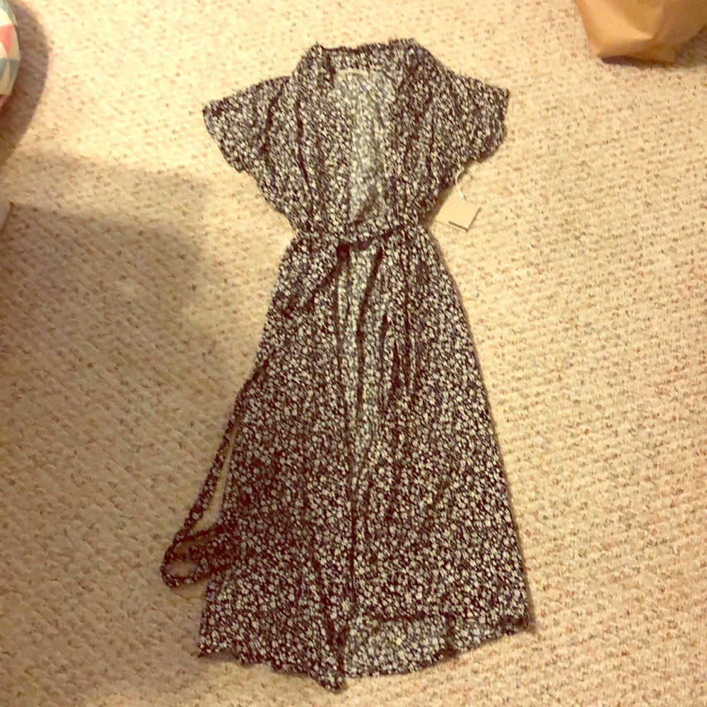 Floral wrap dress